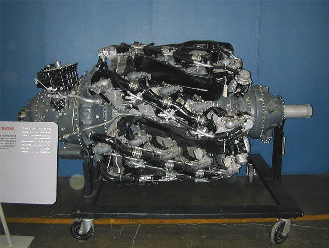 Pratt & Whitney R-4360 Объём 71,5 литров