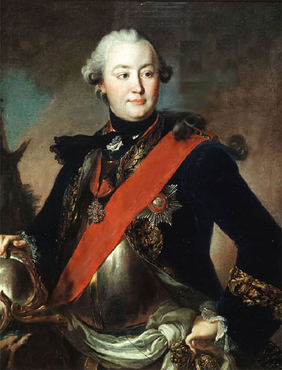 Григорий Орлов, один из руководителей переворота. Портрет кисти Фёдора Рокотова, 1762—1763