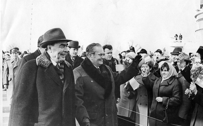 19 ноября 1973 года: Киев встречает Л. И. Брежнева и Иосипа Броза Тито. Фото А. Т. Бормотова