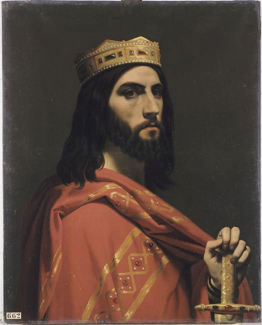 Дагоберт I — король Австразии, Нейстрии и Бургундии.